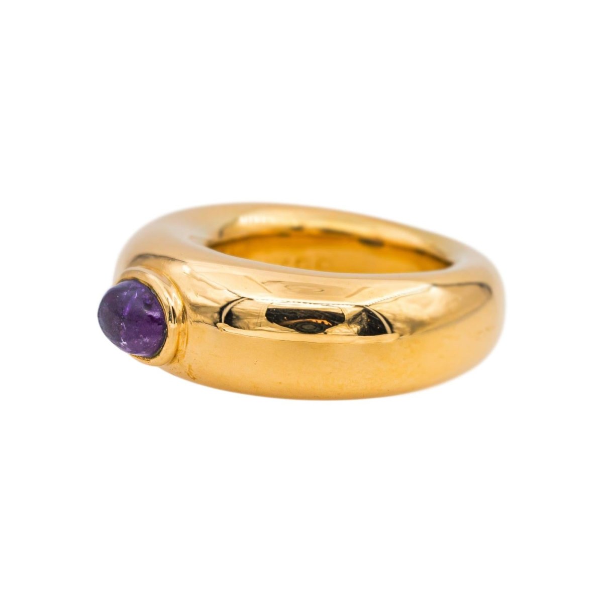 Chaumet Bague Jonc Or jaune Saphir Violet - Castafiore