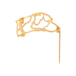Chaumet Broche Chien Or jaune - Castafiore
