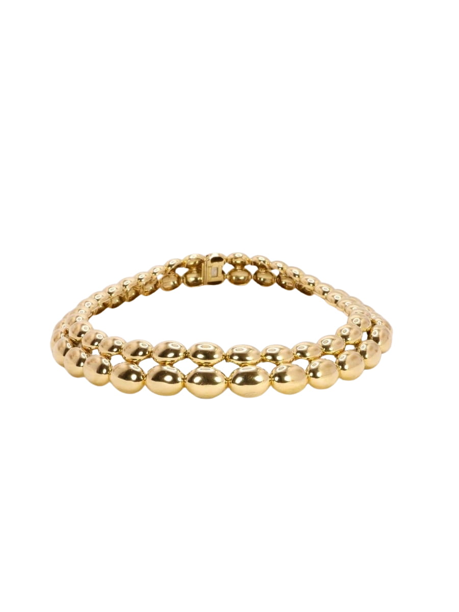 CHAUMET Collier vintage modèle Magellan double rang or jaune - Castafiore