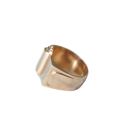 Chevalière Tank en or rose - Castafiore