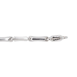 Chimento Bracelet Maille bâton Bamboo Or blanc - Castafiore