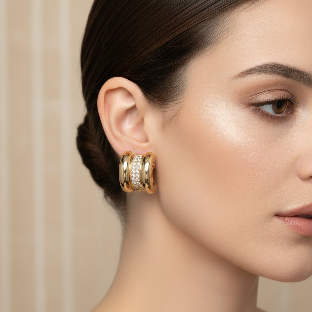 Chopard - Boucles d’oreilles - La Strada - Or jaune et Diamants - Castafiore