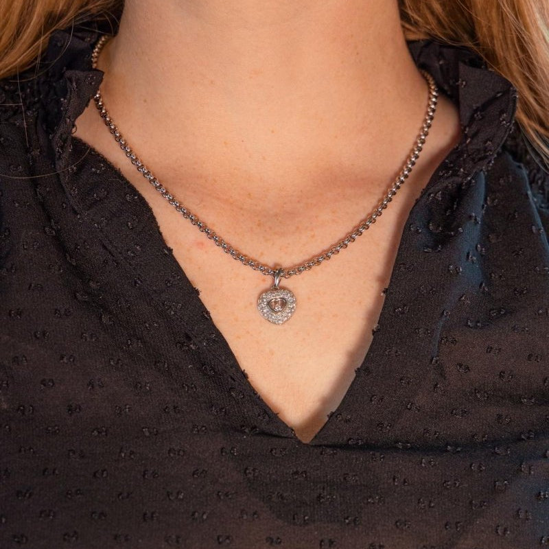 Chopard Collier Happy Diamonds Or blanc Diamant - Castafiore