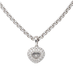 Chopard Collier Happy Diamonds Or blanc Diamant - Castafiore