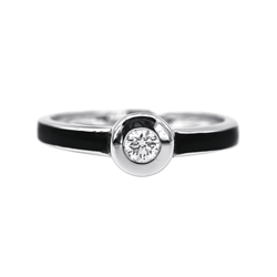 Clozeau Bague Or blanc Diamant - Castafiore