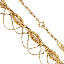 Collier ancien en or jaune et perles fines - Castafiore