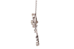 Collier ancien en platine et diamants - Castafiore