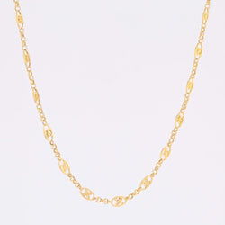 Collier ancien motifs ajourés en or jaune - Castafiore