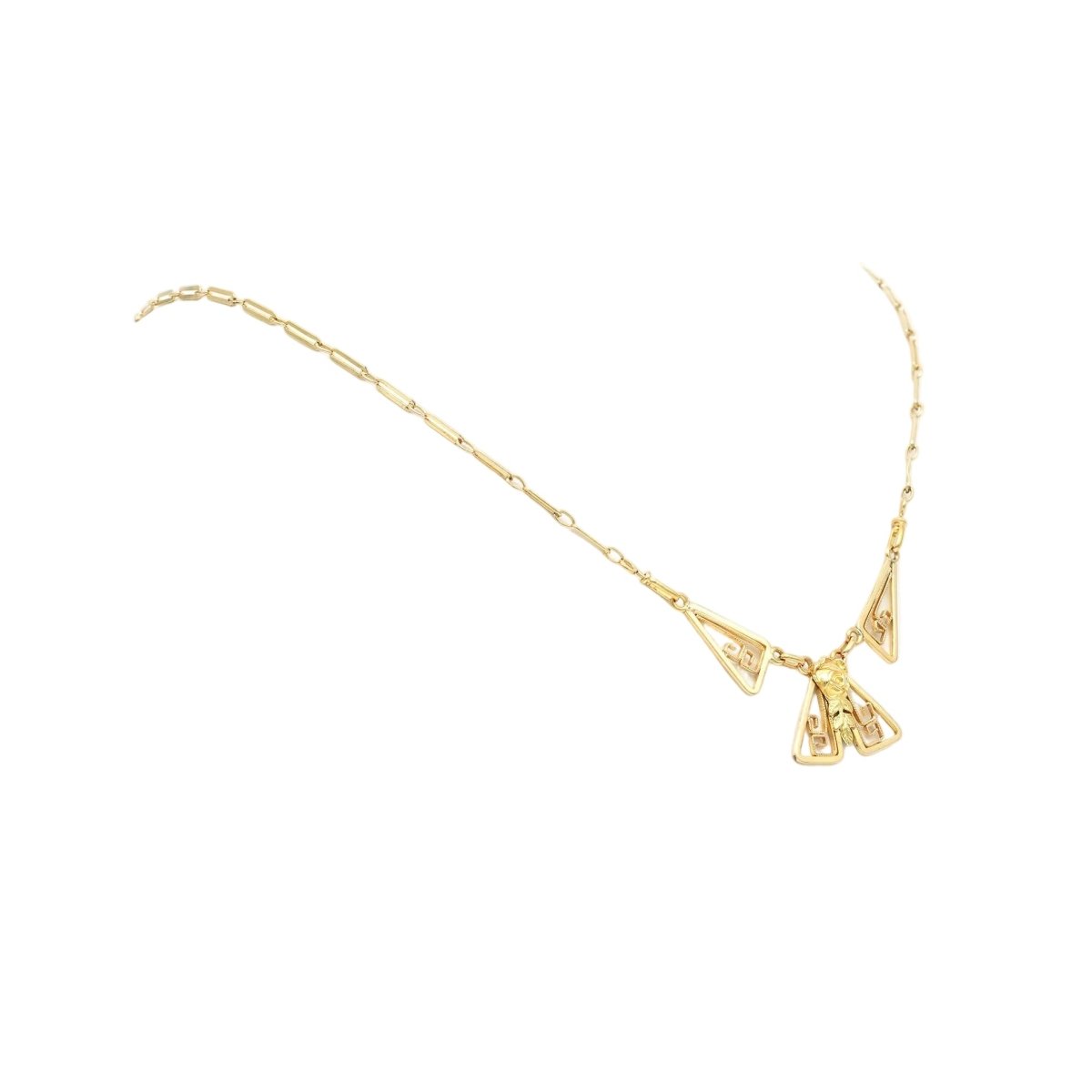 Collier Art Déco en or jaune - Castafiore