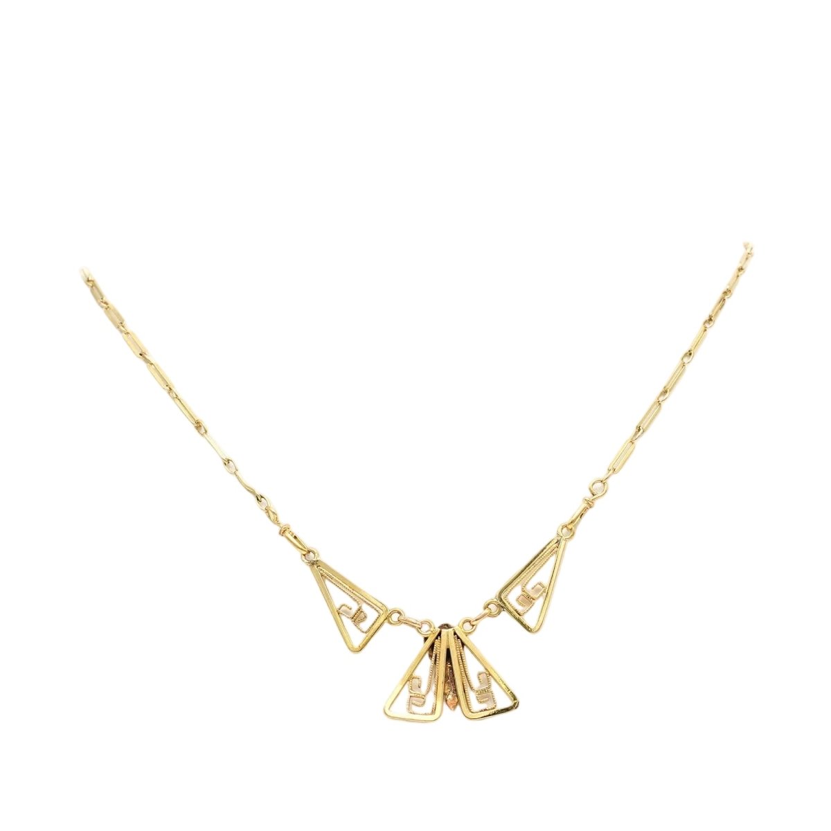 Collier Art Déco en or jaune - Castafiore