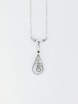 Collier Belle Epoque en or, platine et diamants - Castafiore