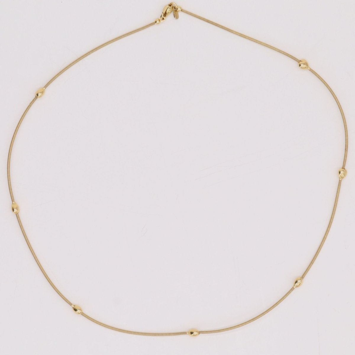 Collier câble en or jaune - Castafiore