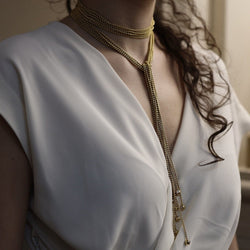 Collier CARTIER en or jaune et diamants - Castafiore