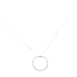 Collier "Cercle de la vie" en or blanc et diamants - Castafiore