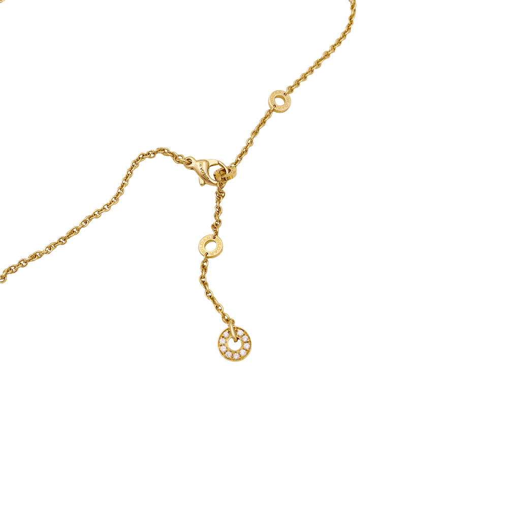 Collier Chaîne BULGARI "Astrale" en or jaune, topazes, citrines, péridots, rhodolites, tourmalines et diamants - Castafiore