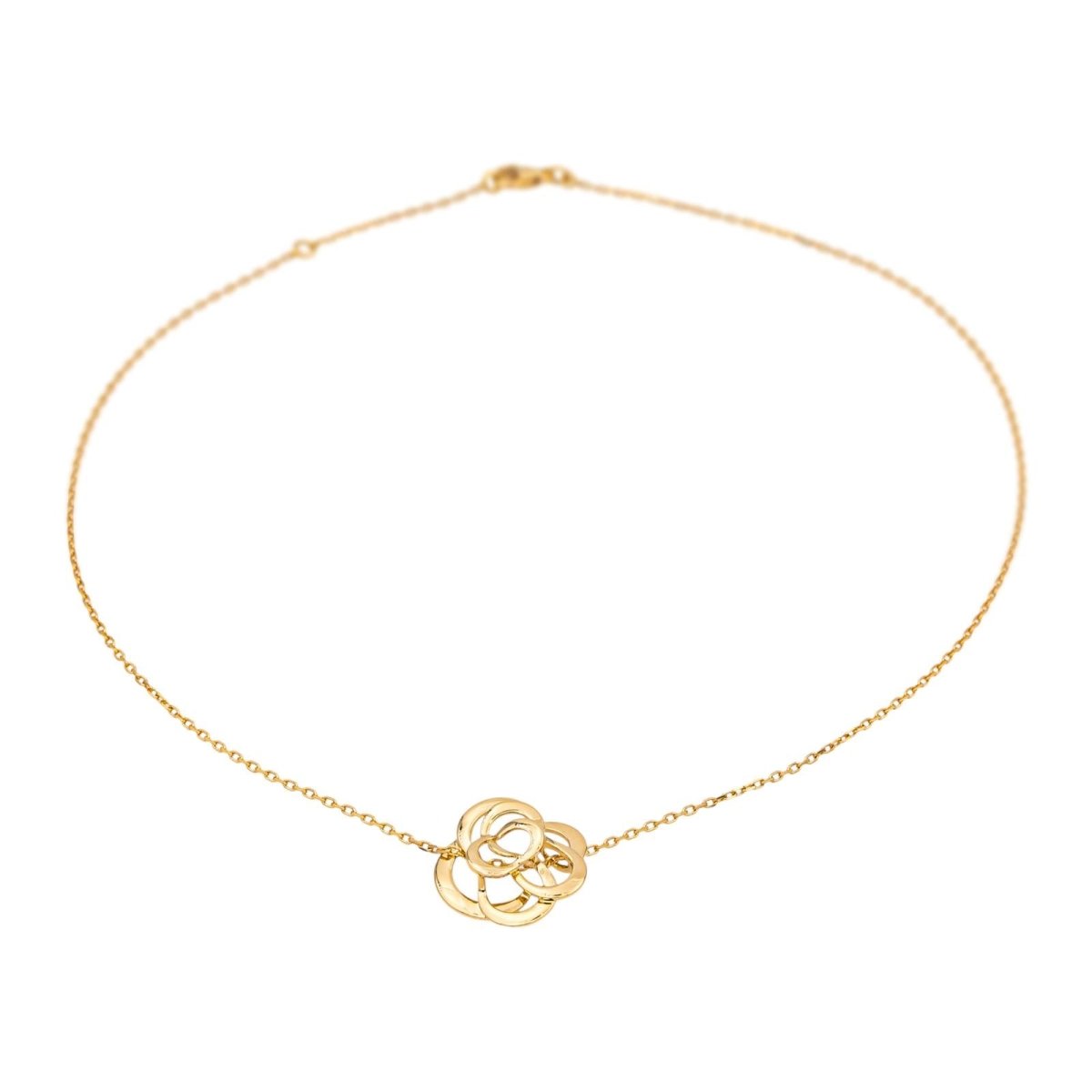 Collier Chaîne CHANEL "Camélia" en or jaune - Castafiore