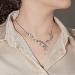 Collier Chaîne en or blanc et diamants - Castafiore