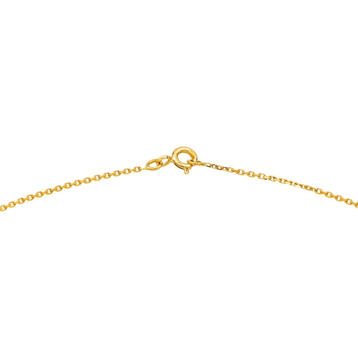 Collier Chaîne en or jaune, citrine et diamant - Castafiore
