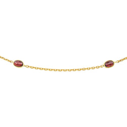 Collier Chaîne en or jaune et grenats - Castafiore