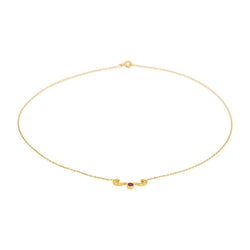 Collier Chaîne en or jaune, rubis et diamants - Castafiore