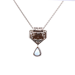 Collier chaîne en or, platine, saphir et diamants - Castafiore