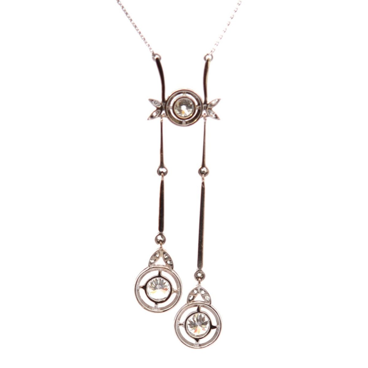 Collier Chaîne en platine et diamants - Castafiore