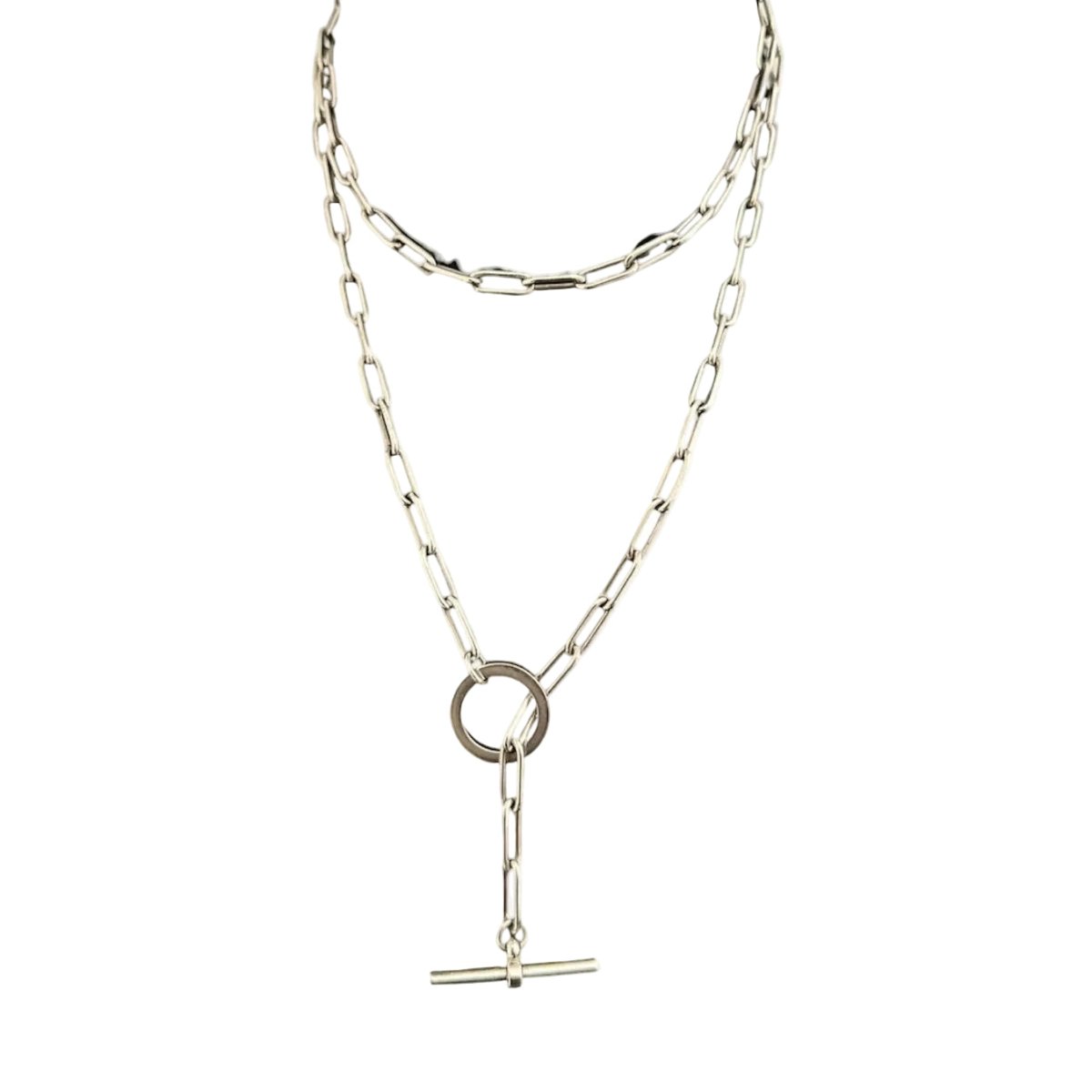 Collier Chaîne HERMÉS Chaîne Croisette GM en argent