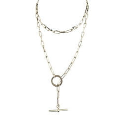 Collier Chaîne HERMÉS Chaîne Croisette GM en argent