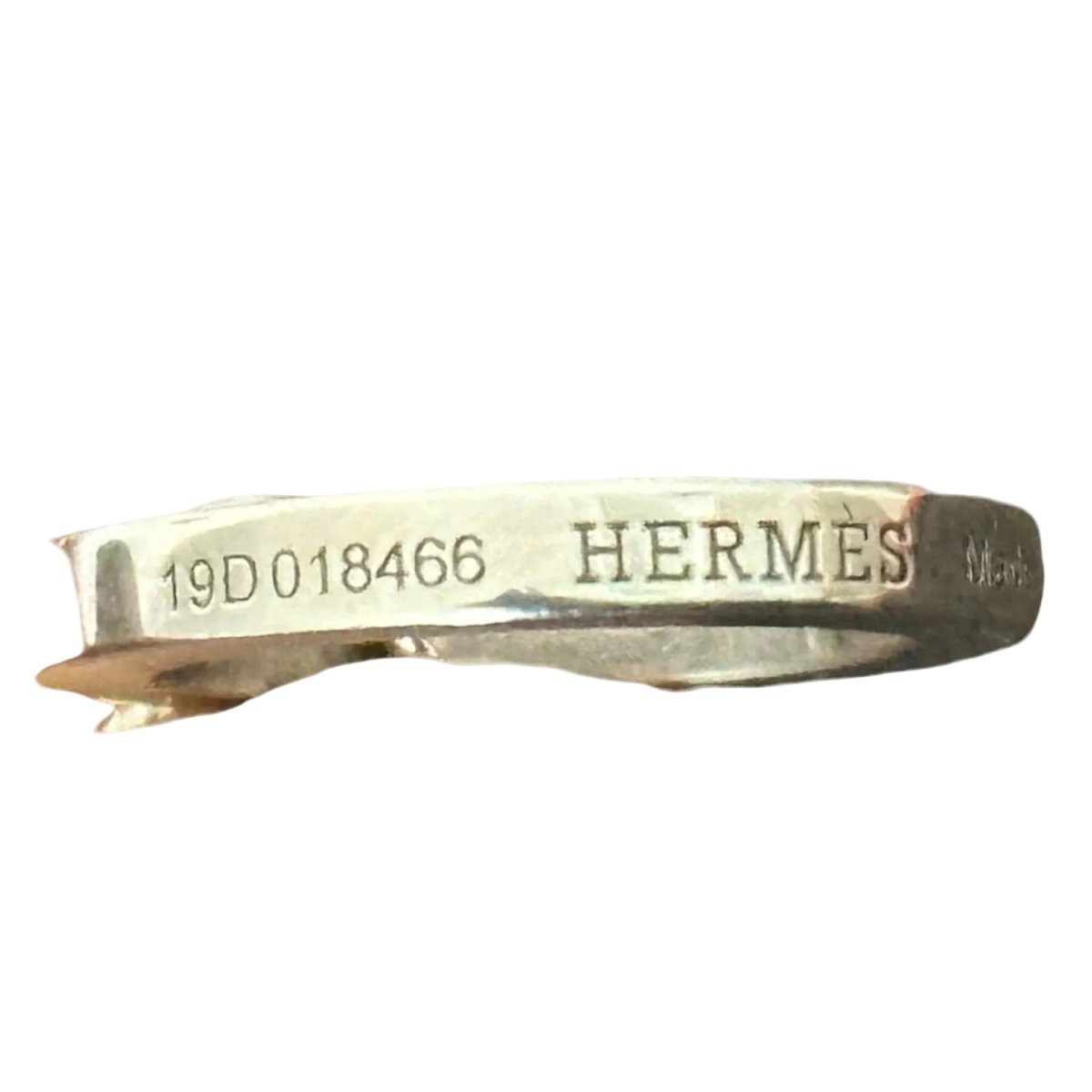 Collier Chaîne HERMÉS "Chaîne Croisette" GM en argent - Castafiore