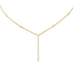 Collier Chaîne MESSIKA "Gatsby" en or rose et diamants - Castafiore