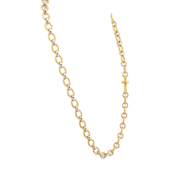 Collier Chaîne POMELLATO en or blanc et or jaune - Castafiore