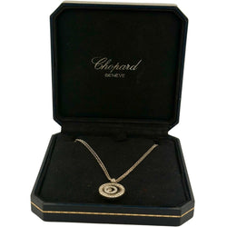 Collier CHOPARD "Happy Spirit" en or blanc et diamants - Castafiore