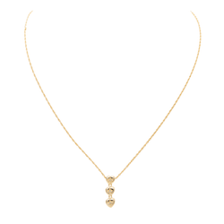 Collier Cœur Or jaune Diamant - Castafiore
