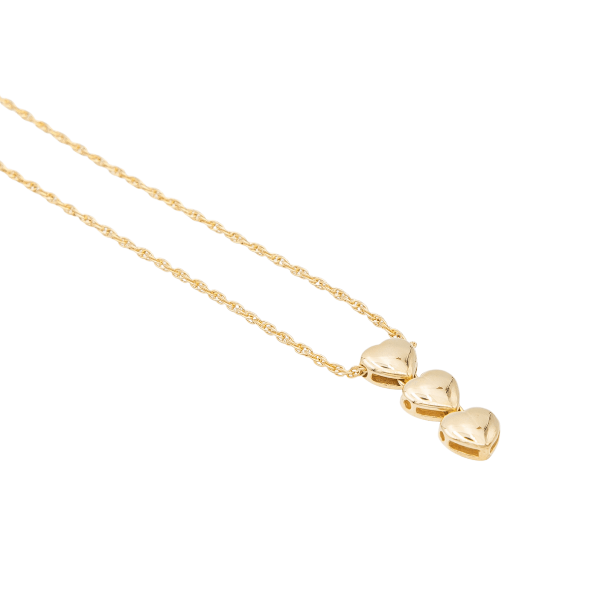 Collier Cœur Or jaune Diamant - Castafiore