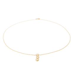Collier Cœur Or jaune Diamant - Castafiore