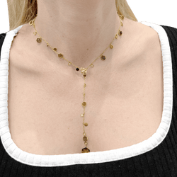 Collier Cravate PIAGET "Magic Garden Limelight" en or jaune, améthystes, citrines, grenats et diamants - Castafiore