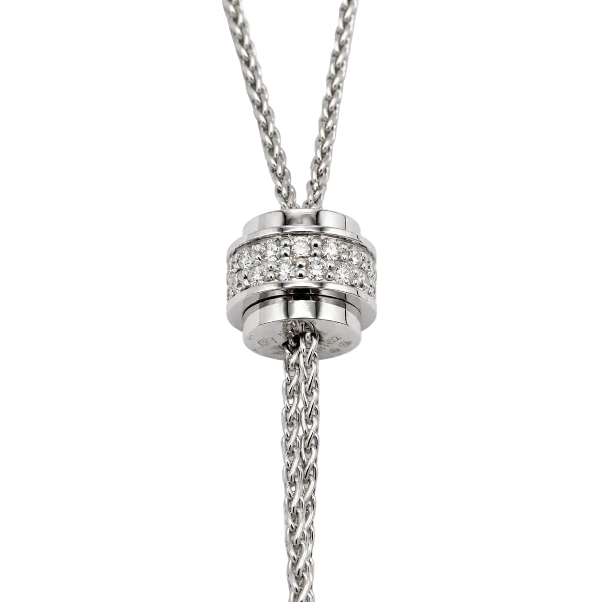 Collier Cravate PIAGET "Possession" en or blanc et diamants - Castafiore