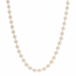 Collier de perles de culture fermoir rosace en or blanc et diamants rubis - Castafiore
