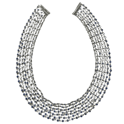 Collier Draperie en or blanc et saphirs - Castafiore