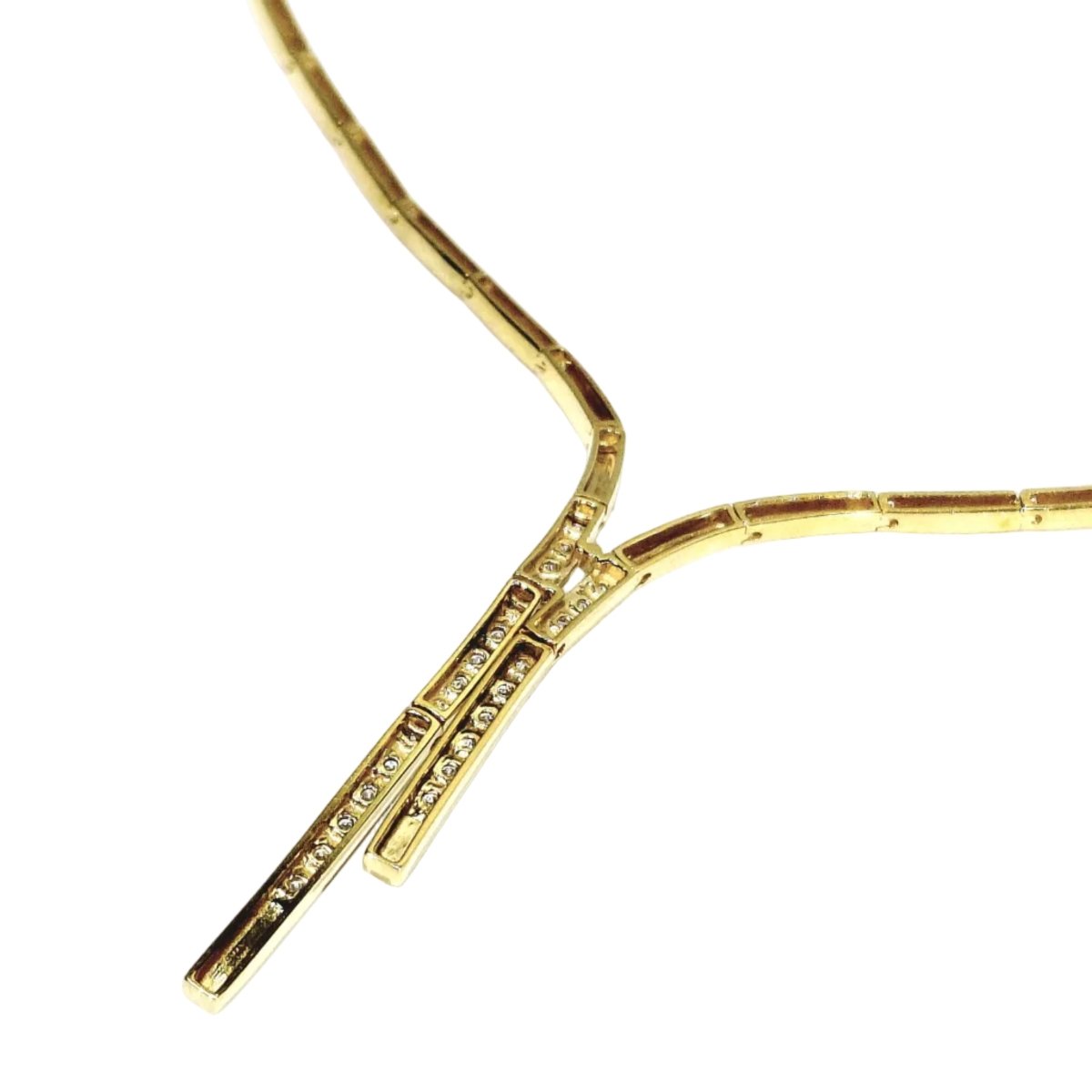 Collier Draperie en or champagne et diamants - Castafiore