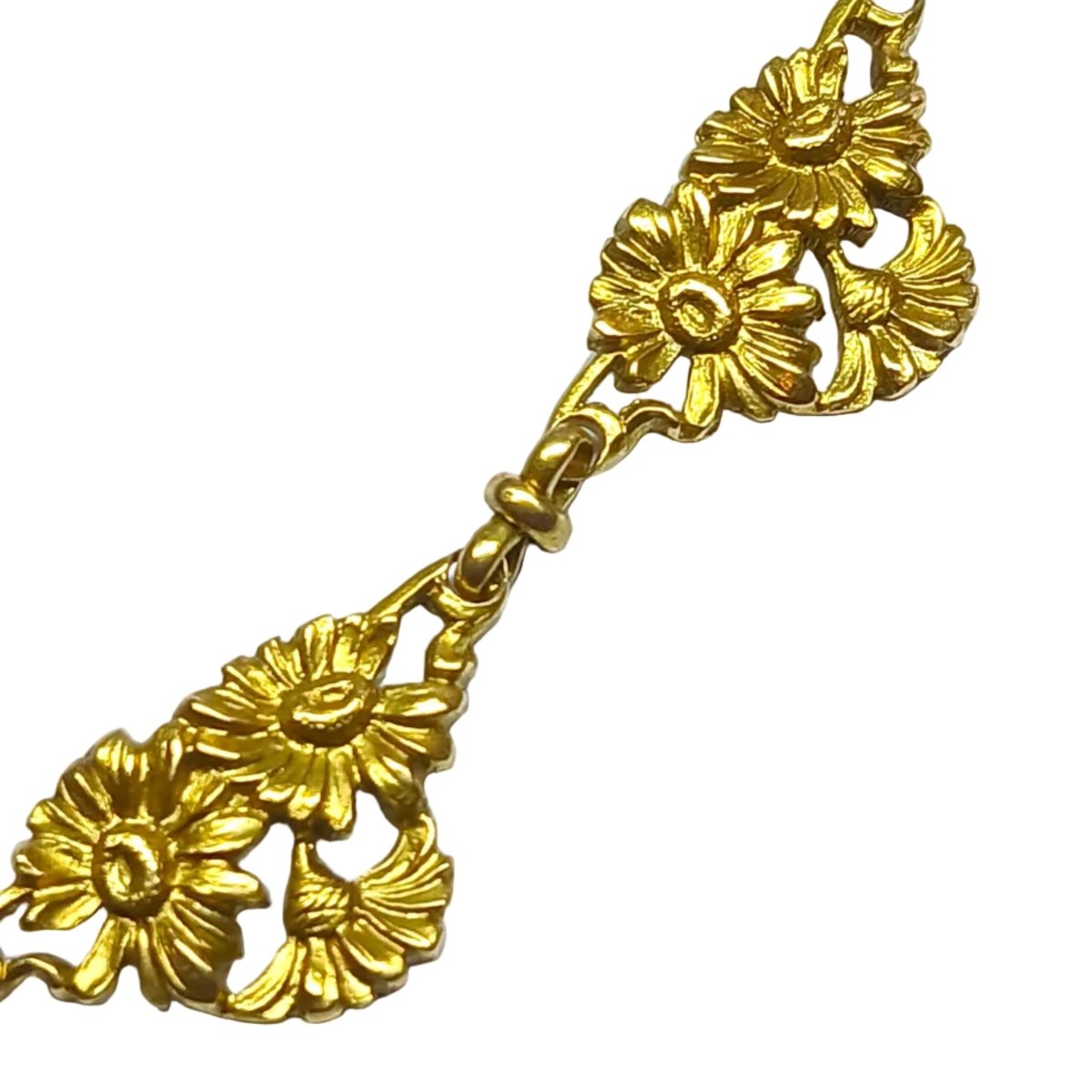 Collier Draperie en or jaune. - Castafiore