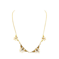Collier Draperie en or jaune et perles - Castafiore