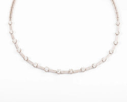 collier en diamant et or gris des 1960 - Castafiore