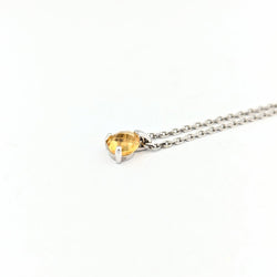 Collier en or blanc et citrine - Castafiore