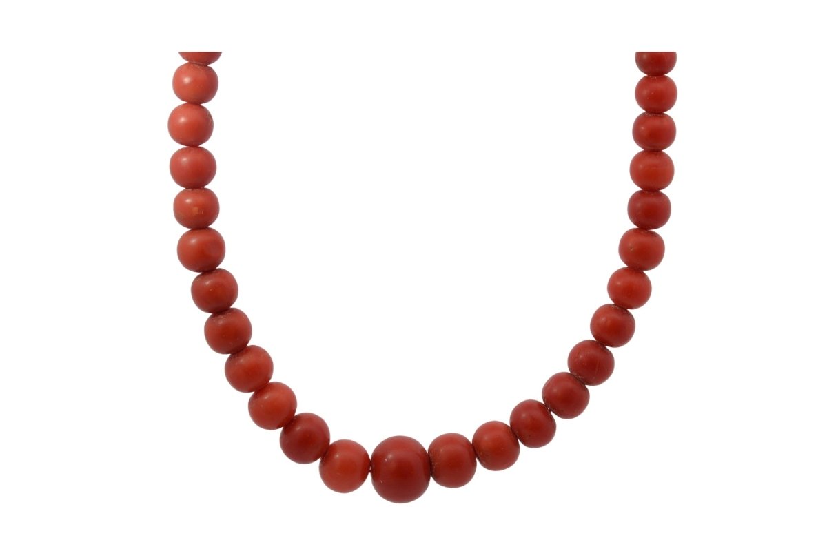 Collier en or jaune et corail - Castafiore