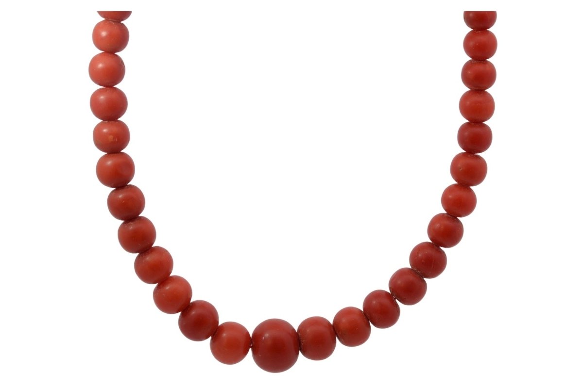 Collier en or jaune et corail - Castafiore