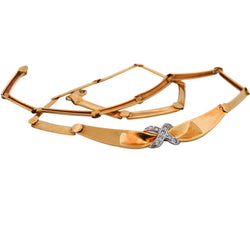 Collier en or jaune et diamants - Castafiore