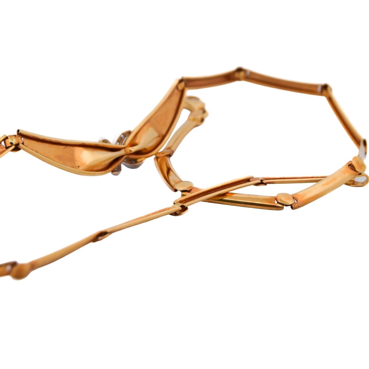 Collier en or jaune et diamants - Castafiore