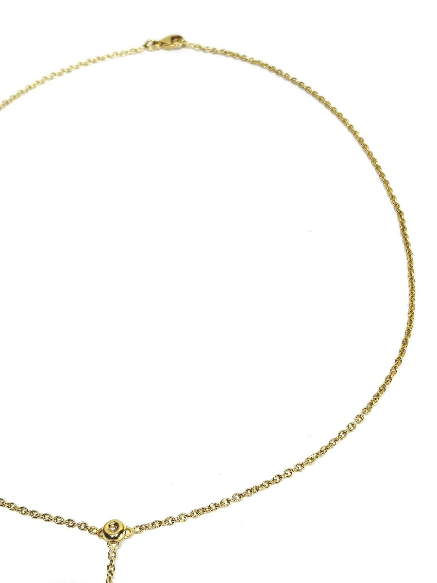 Collier en or jaune et diamants - Castafiore