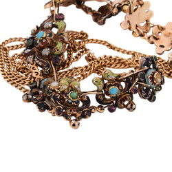 Collier en or jaune et émail - Castafiore